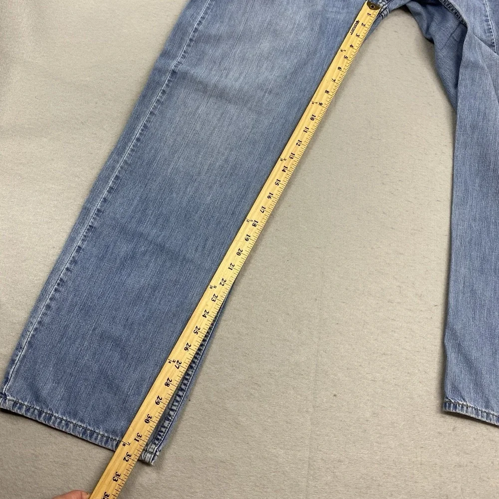 Levis Jeans Mens 34x34 Blue Denim Pants 569 Loose Straight Red Tab Cotton